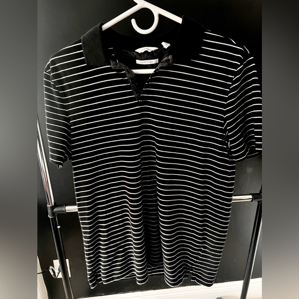 Calvin Klein Striped Polo // Size Small